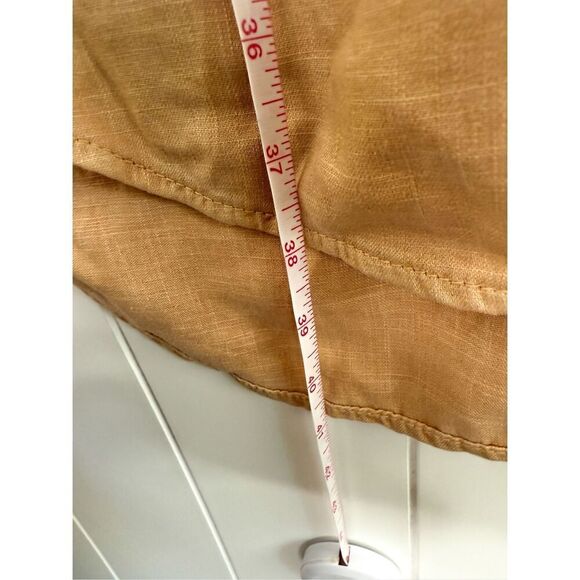 Anthro LEVEL 99 Tan Tencel Button Down Sleeveless Shirt Dress Sz S $112 - Picture 7 of 9